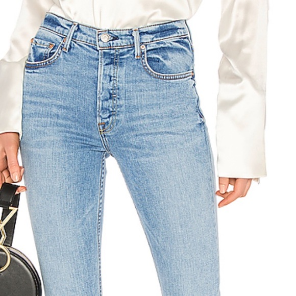 GRLFRND Denim Jean Karolina Women Button Distress - Picture 2 of 7